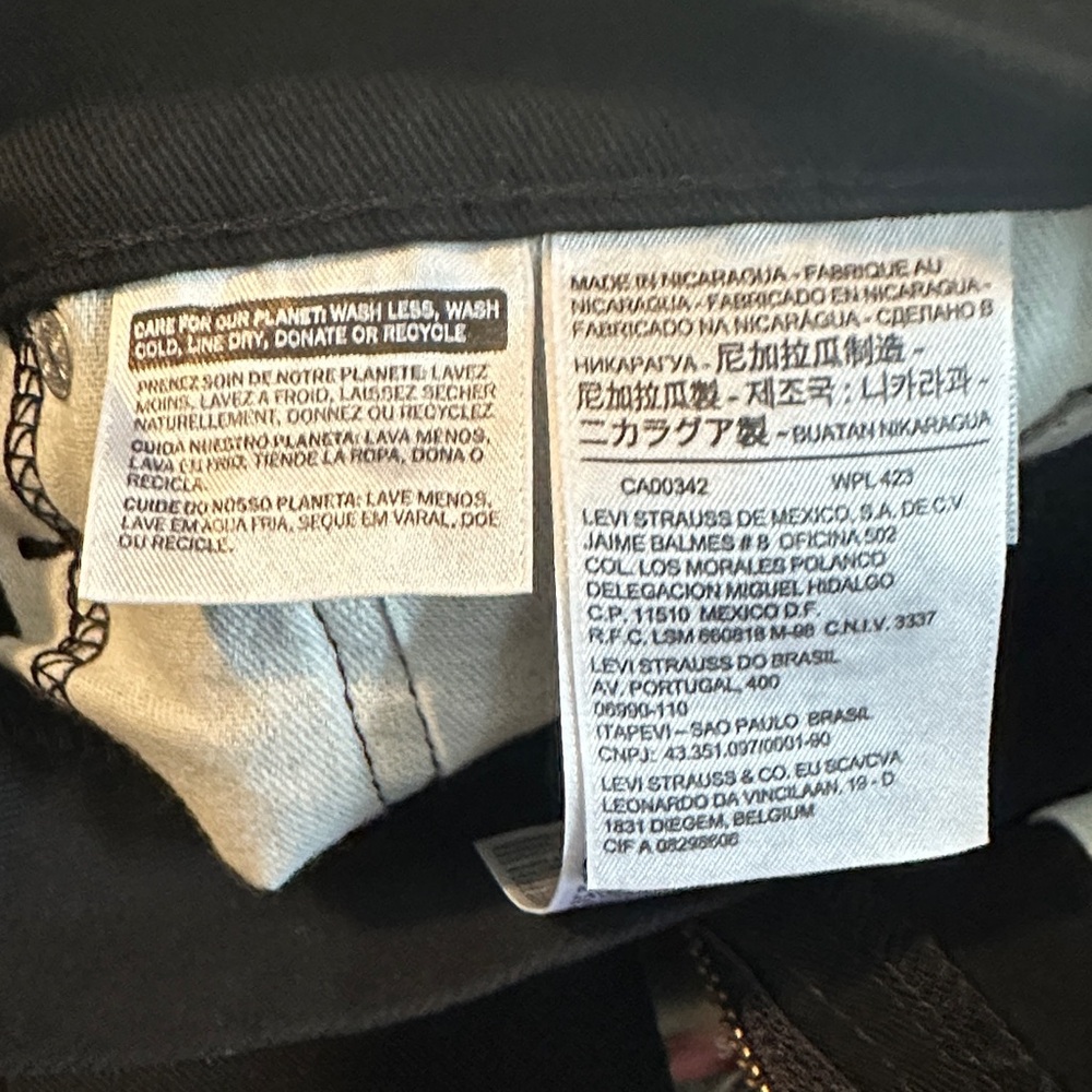 Levi's Men's Skinny Black Jeans - Picture 8 of 8